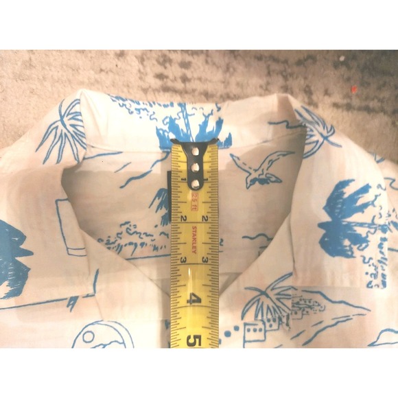 Vans Shirt Mens Sz Large Relaxed‎ Oversized Classic Fit Camper Aloha Shirt Beach - Picture 13 of 14